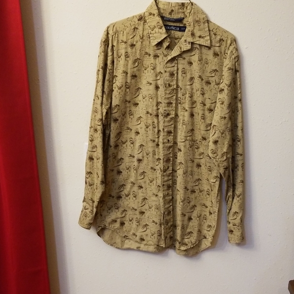 Nautica cotton long sleeve shirt size Sm - Picture 2 of 5